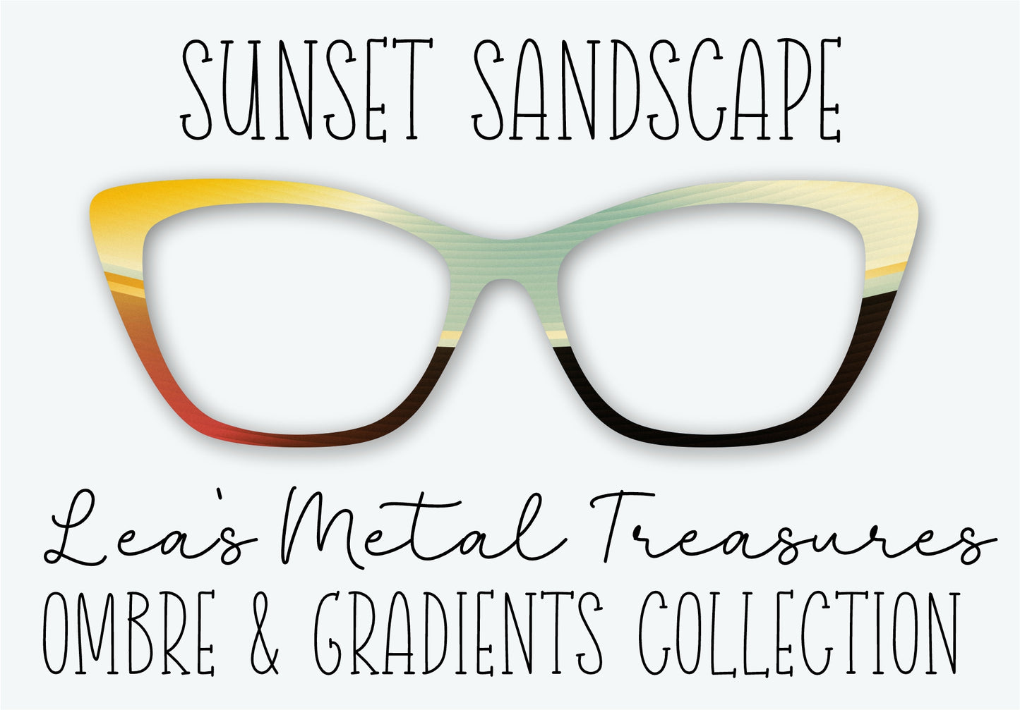 SUNSET SANDSCAPE Eyewear Frame Toppers