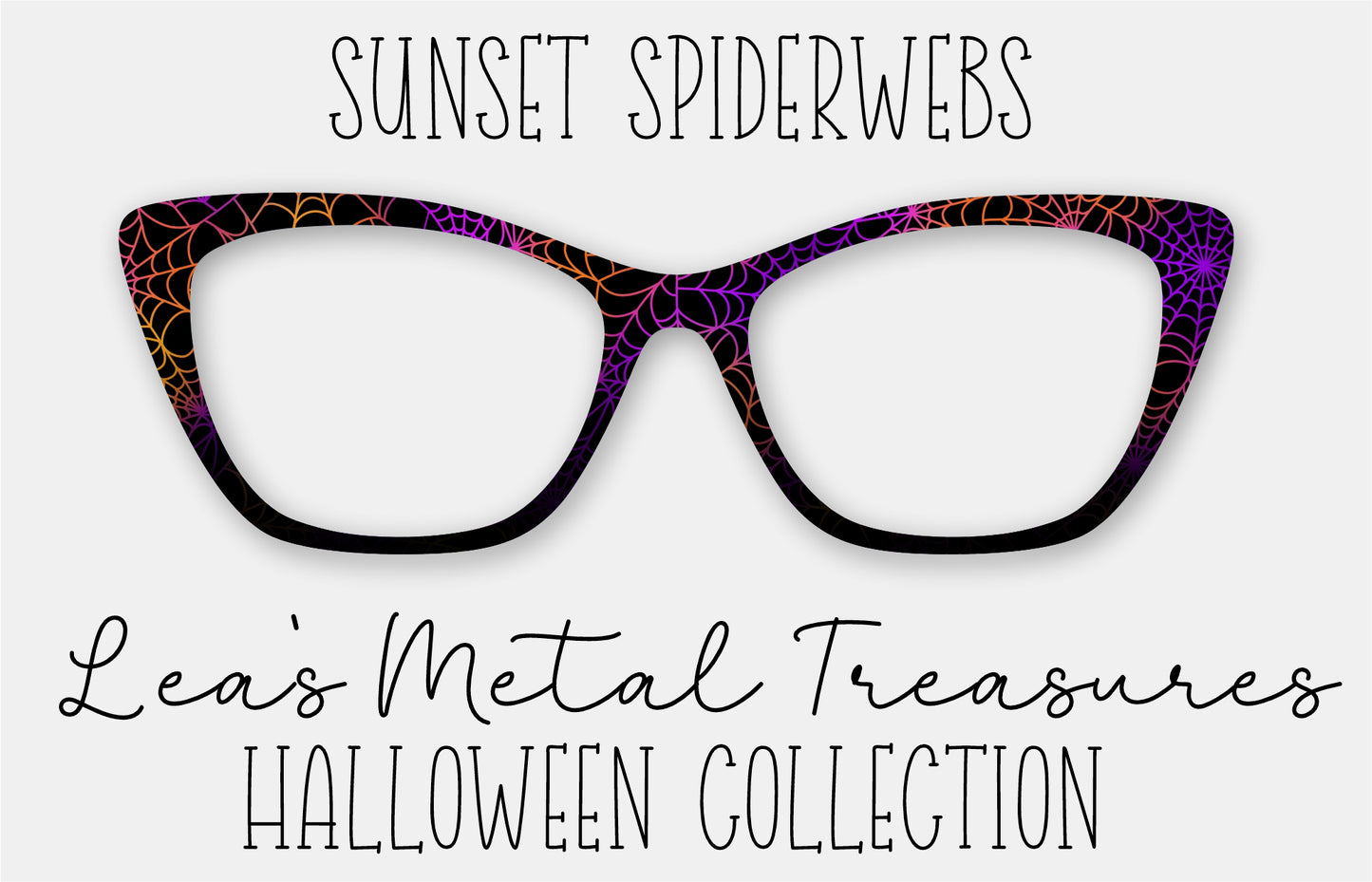 Sunset Spiderwebs Eyewear Frame Toppers