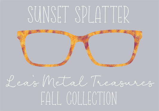 SUNSET SPLATTER Eyewear Frame Toppers COMES WITH MAGNETS