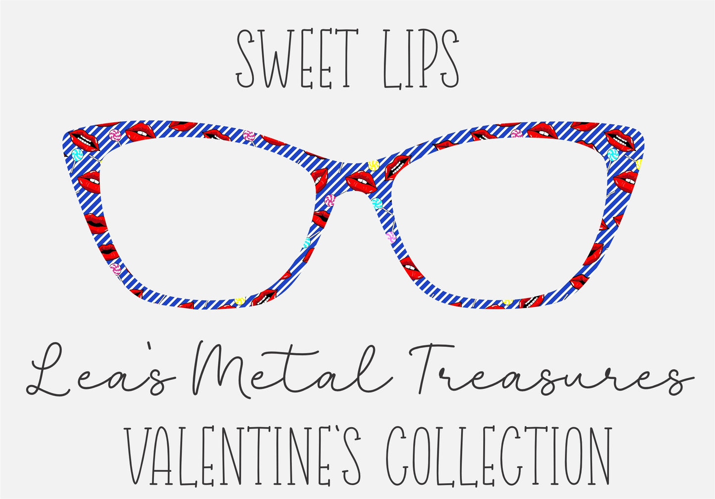 SWEET LIPS Eyewear Frame Toppers COMES WITH MAGNETS