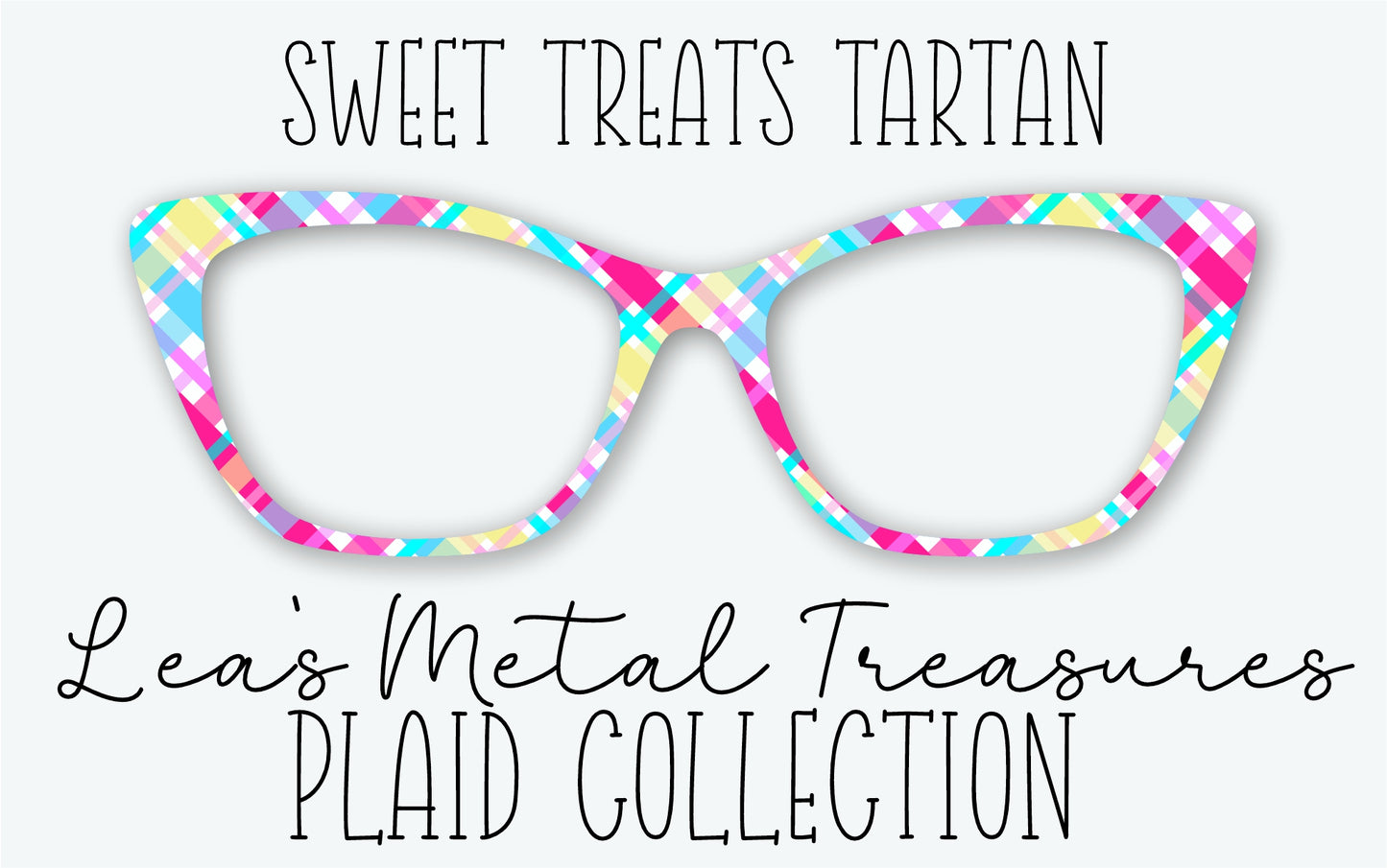 SWEET TREATS TARTAN Eyewear Frame Toppers • MARCH 2026 TOPPER OF THE MONTH