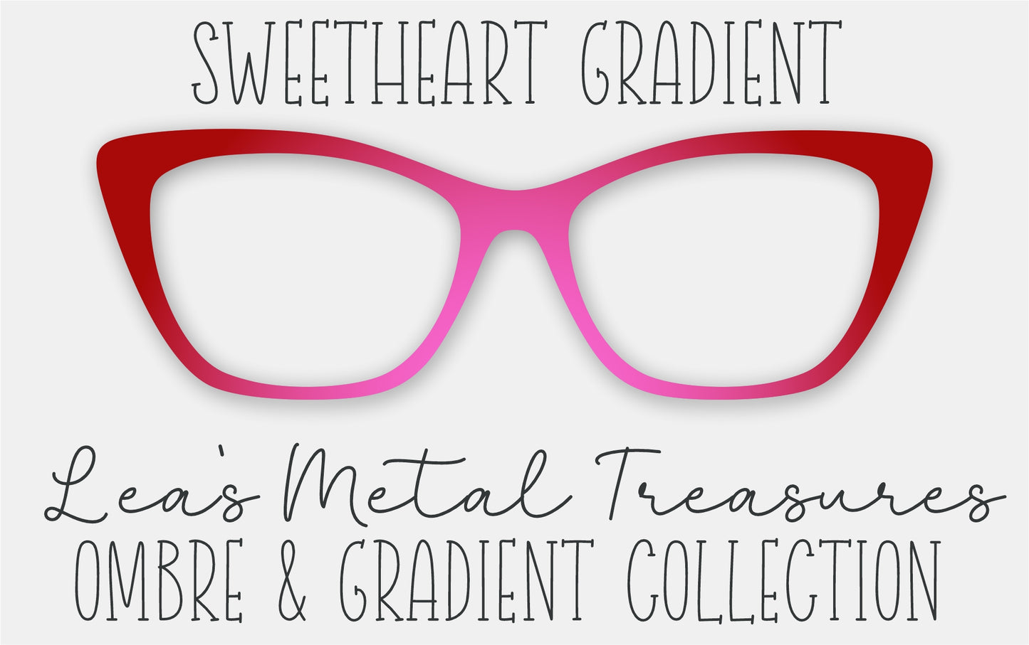 Sweetheart Gradient Eyewear Frame Toppers