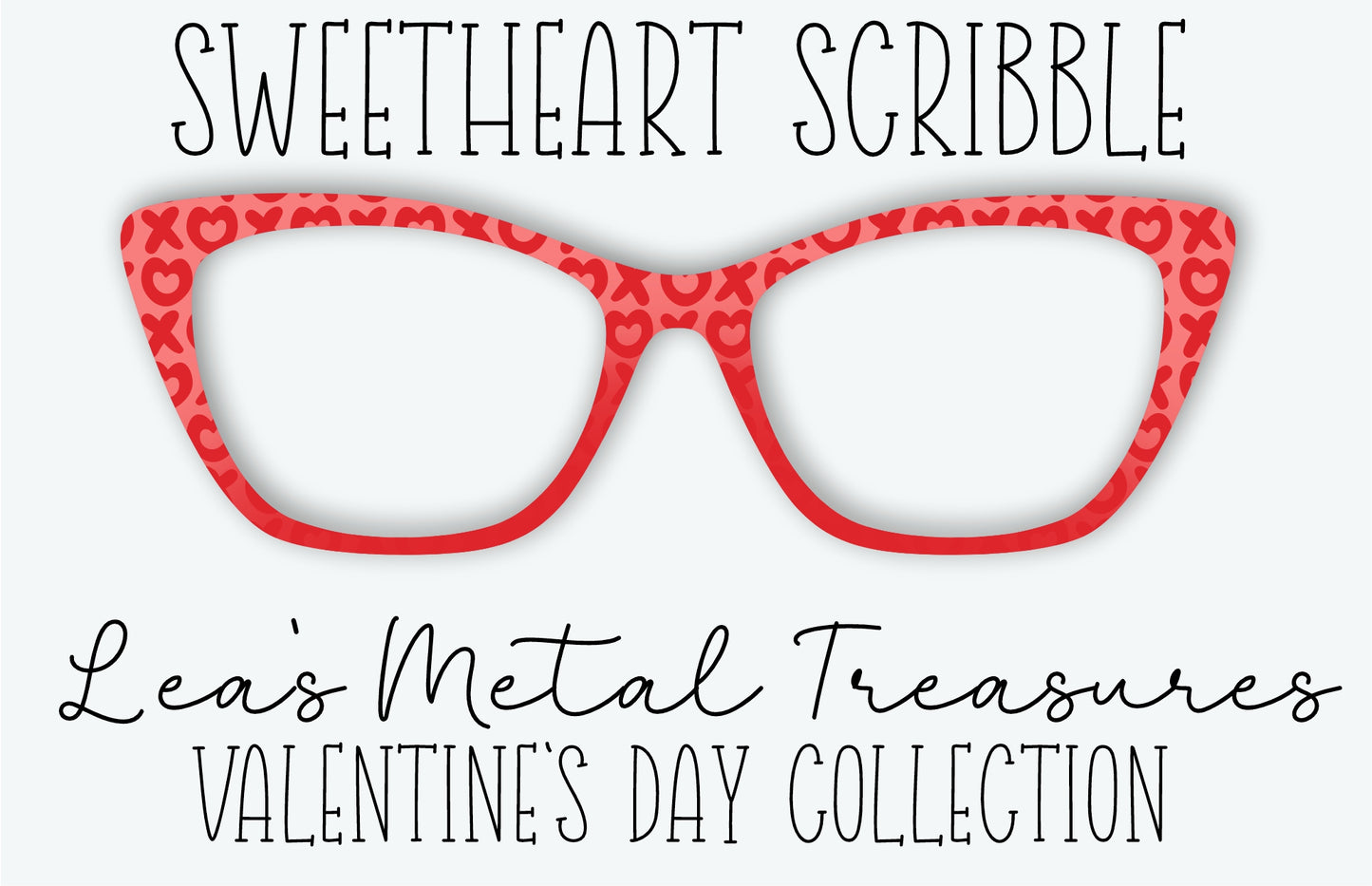 Sweetheart Scribble Eyewear Frame Toppers