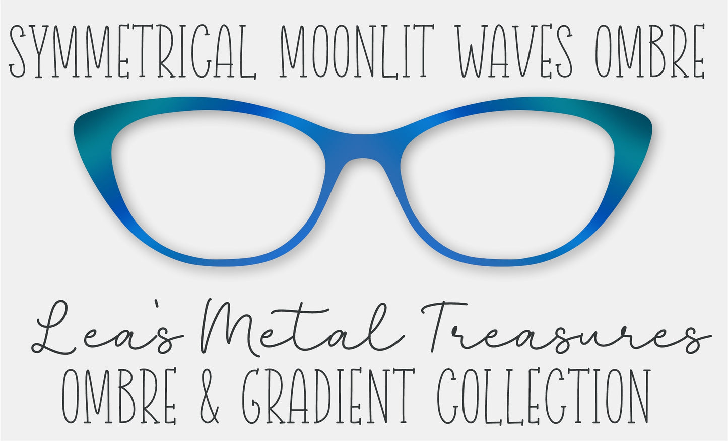 Symmetrical Moonlit Waves Ombre • Magnetic Eyeglasses Toppers