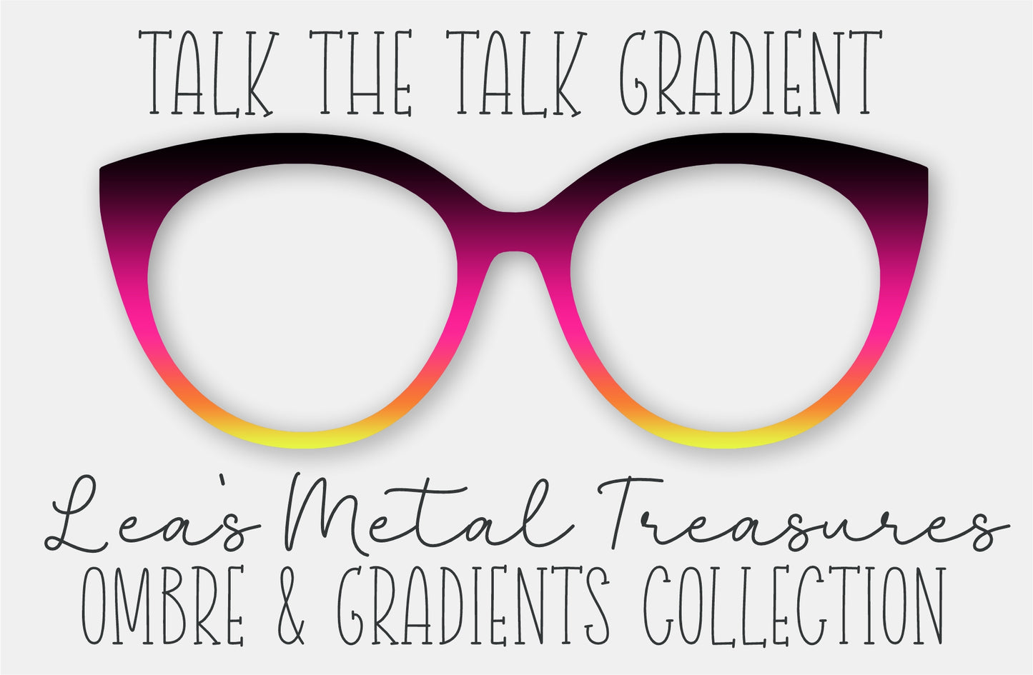 Talk the Talk Gradient Eyewear Frame Toppers