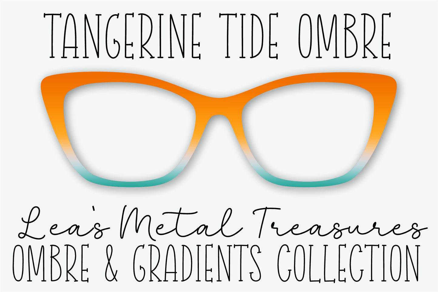 Tangerine Tide Ombre Eyewear Frame Toppers
