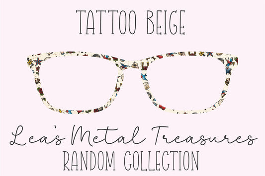 Tattoo Beige Eyewear Frame Toppers COMES WITH MAGNETS