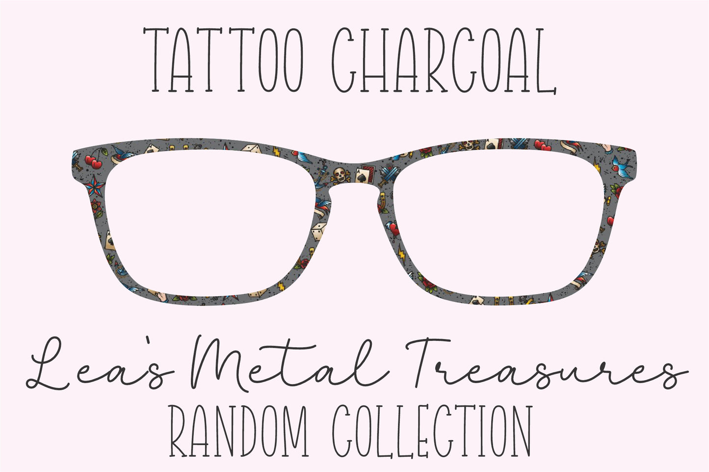 Tattoo Charcoal Eyewear Frame Toppers