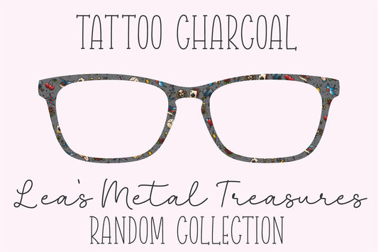 Tattoo Charcoal Eyewear Frame Toppers COMES WITH MAGNETS