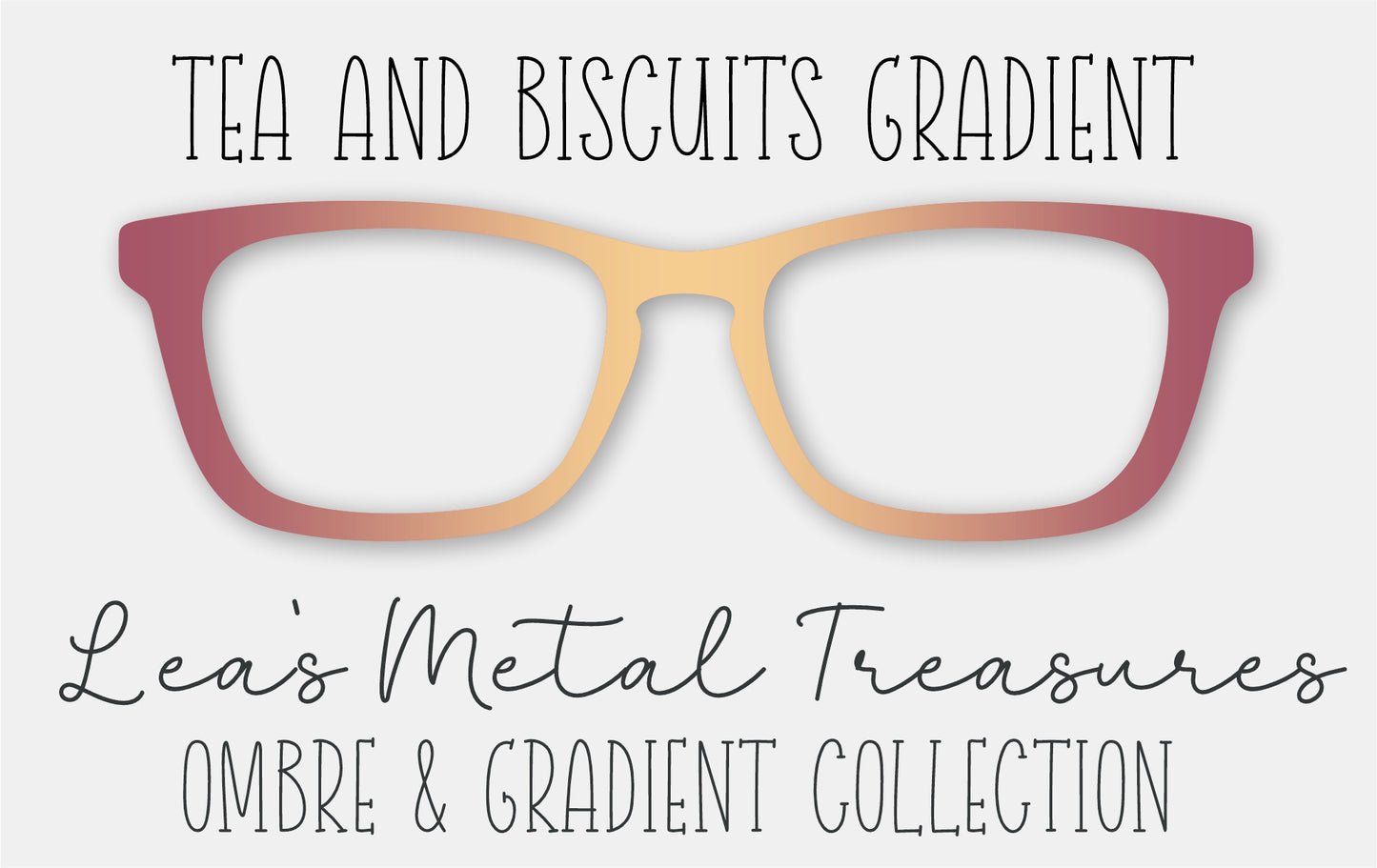 Tea and Biscuits Gradient • Magnetic Eyeglasses Topper