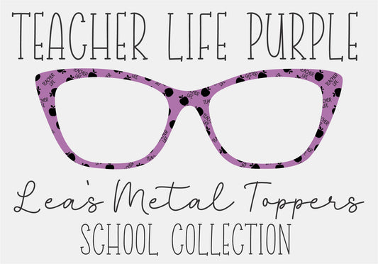 TEACHER LIFE PINK Eyewear Frame Toppers COMES WITH MAGNETS