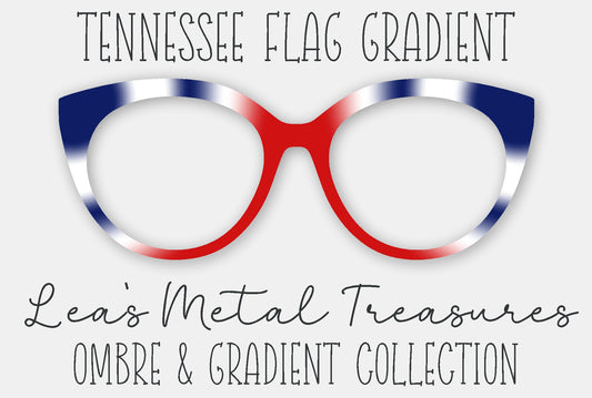 Tennessee Flag Gradient Eyewear Frame Toppers