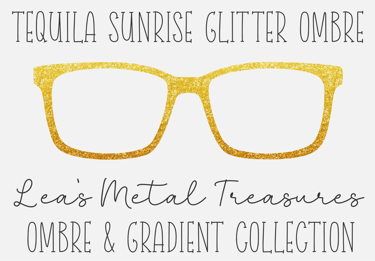 Tequila Sunrise Glitter Ombre