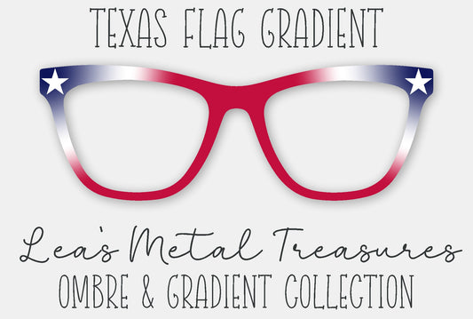 Texas Flag Gradient Eyewear Frame Toppers