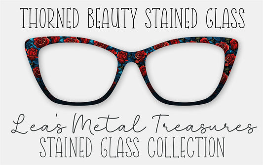 Thorned Beauty Stained Glass • Magnetic Eyeglasses Topper