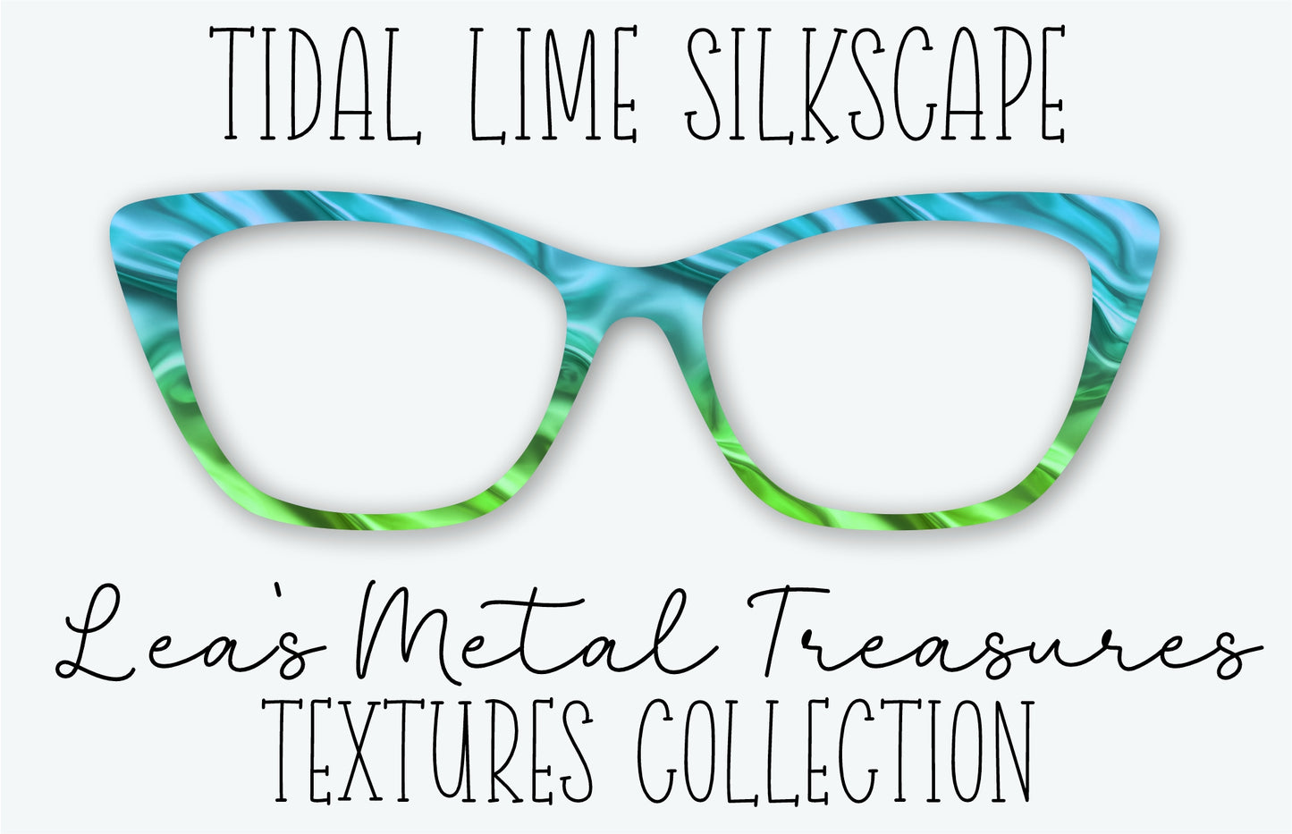 TIDAL LIME SILKSCAPE Eyewear Frame Toppers