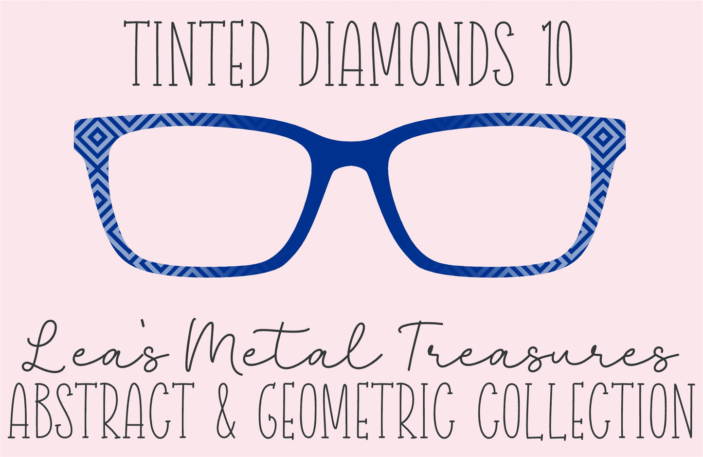 Tinted Diamonds Vertical Fade 10 Eyewear Frame Toppers COMES WITH MAGNETS