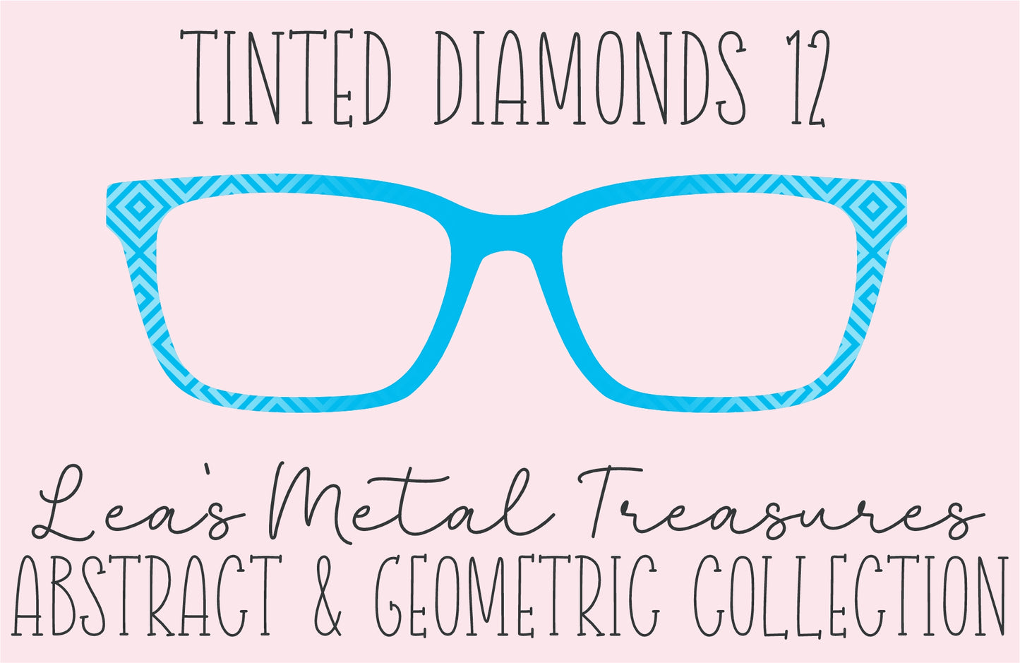 Tinted Diamonds Vertical Fade 12 Eyewear Frame Toppers COMES WITH MAGNETS