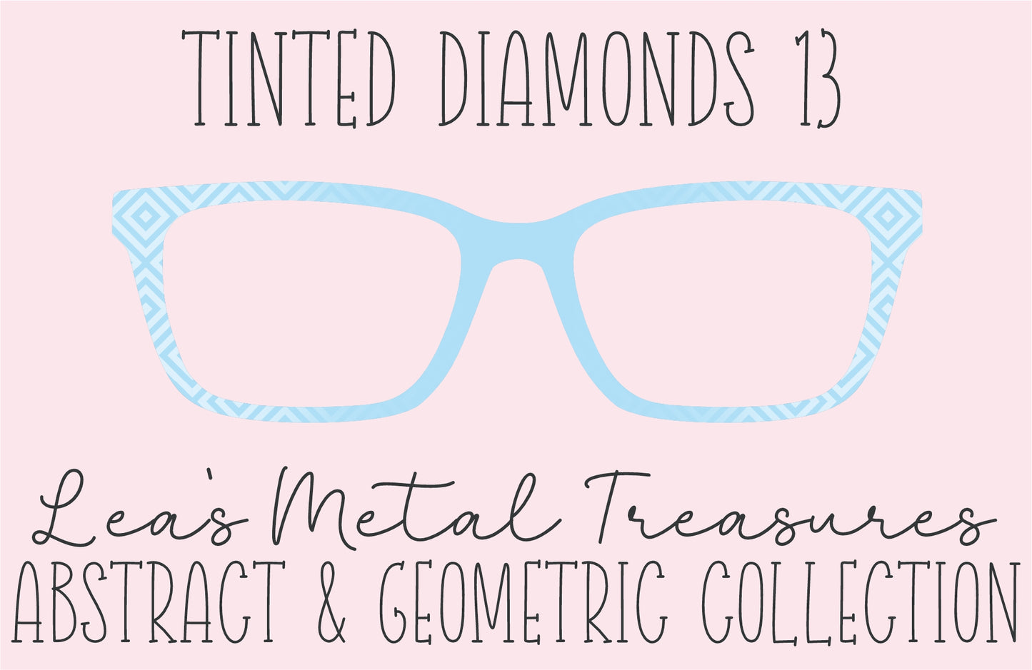 Tinted Diamonds Vertical Fade 13 Eyewear Frame Toppers COMES WITH MAGNETS