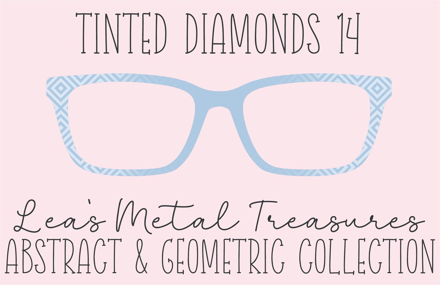 Tinted Diamonds Vertical Fade 14 Eyewear Frame Toppers COMES WITH MAGNETS