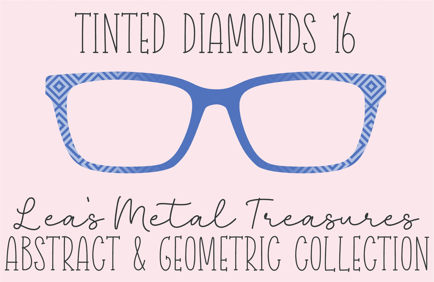Tinted Diamonds Vertical Fade 16 Eyewear Frame Toppers COMES WITH MAGNETS