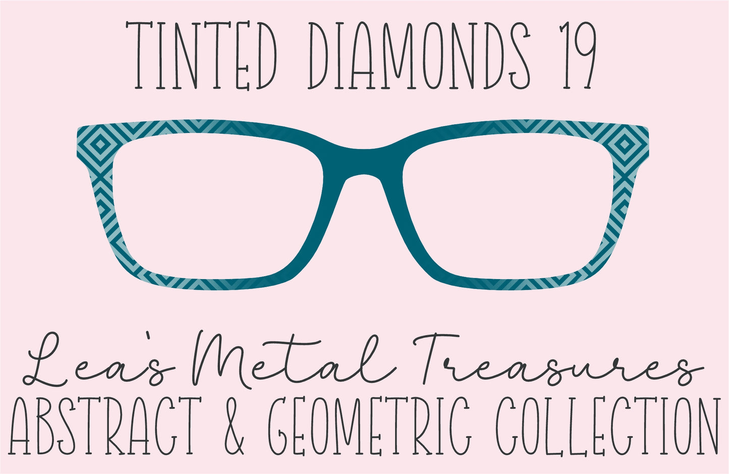 Tinted Diamonds Vertical Fade 19 Eyewear Frame Toppers COMES WITH MAGNETS