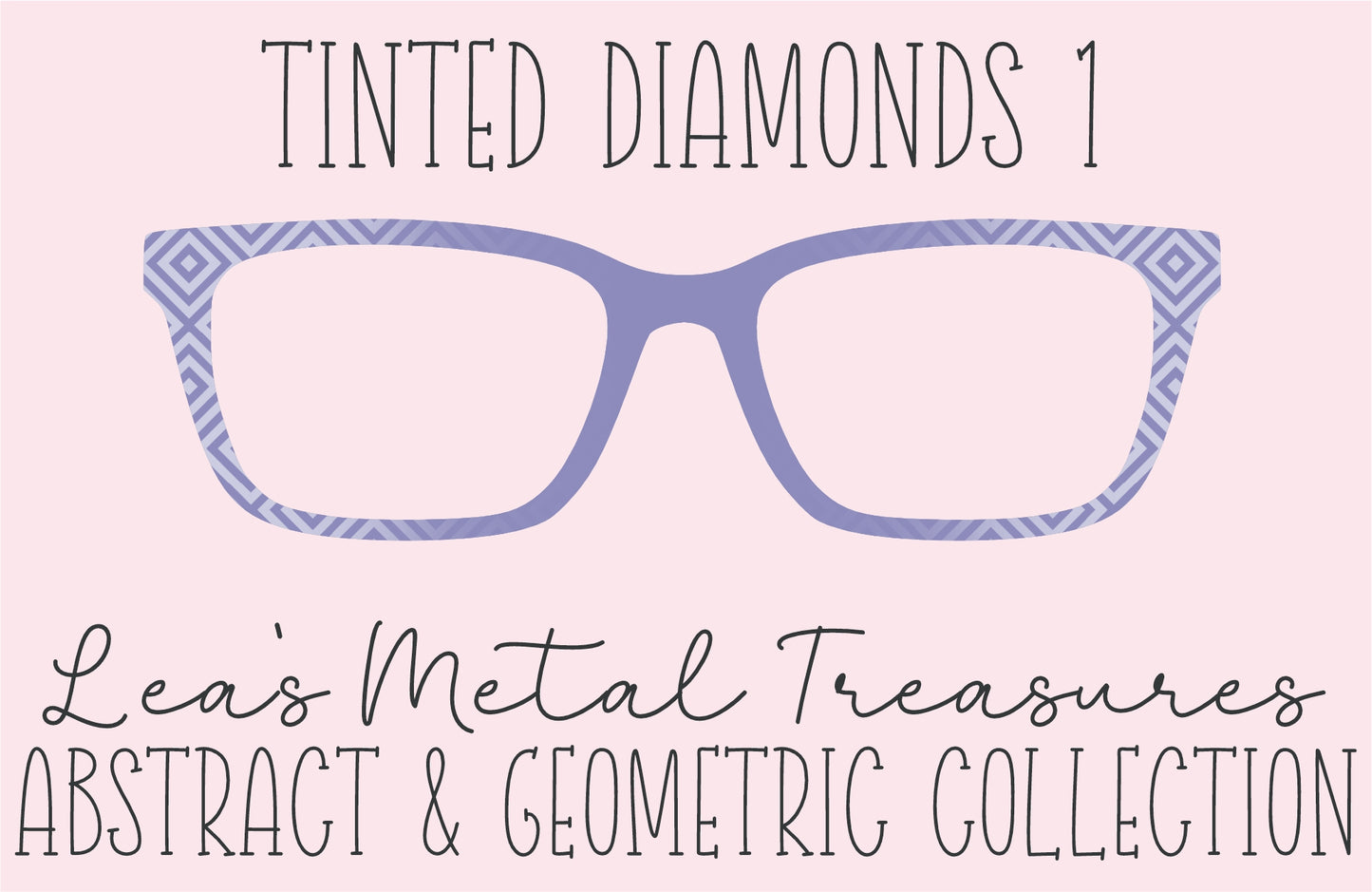 Tinted Diamonds Vertical Fade 1 Eyewear Frame Toppers COMES WITH MAGNETS