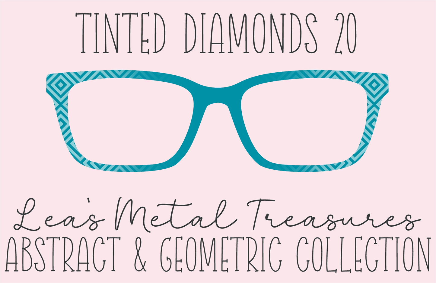 Tinted Diamonds Vertical Fade 20 Eyewear Frame Toppers COMES WITH MAGNETS
