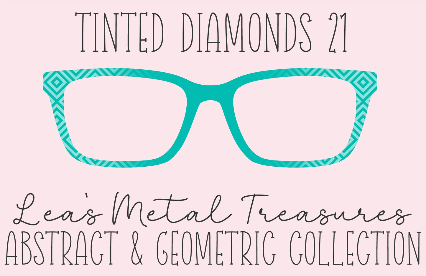 Tinted Diamonds Vertical Fade 21 Eyewear Frame Toppers COMES WITH MAGNETS