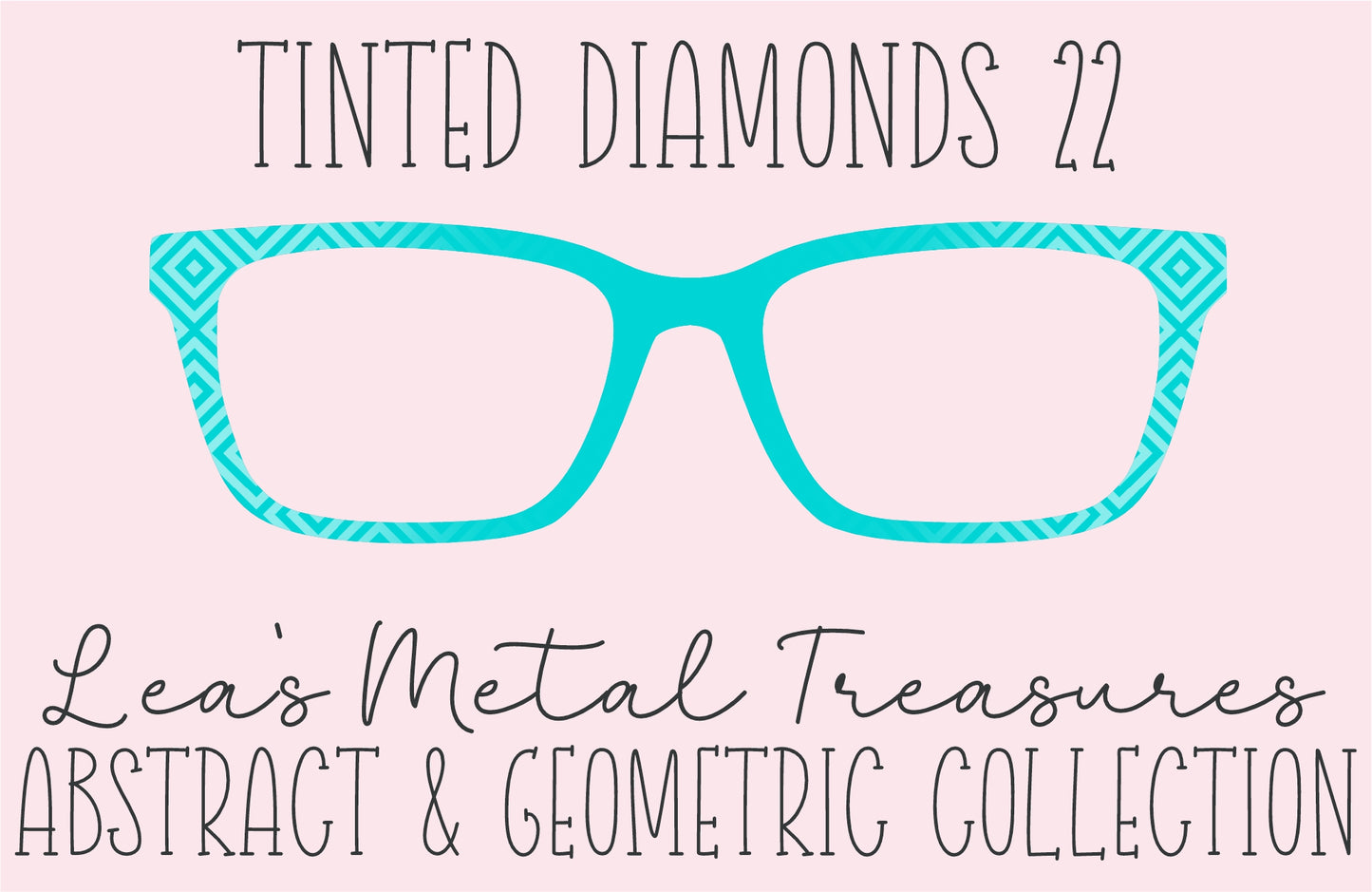 Tinted Diamonds Vertical Fade 22 Eyewear Frame Toppers COMES WITH MAGNETS