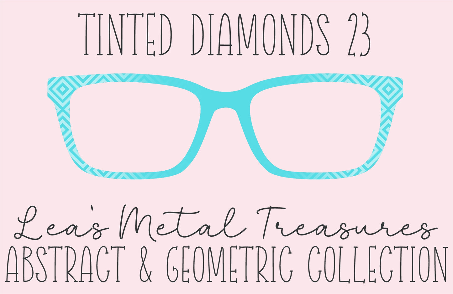 Tinted Diamonds Vertical Fade 23 Eyewear Frame Toppers COMES WITH MAGNETS
