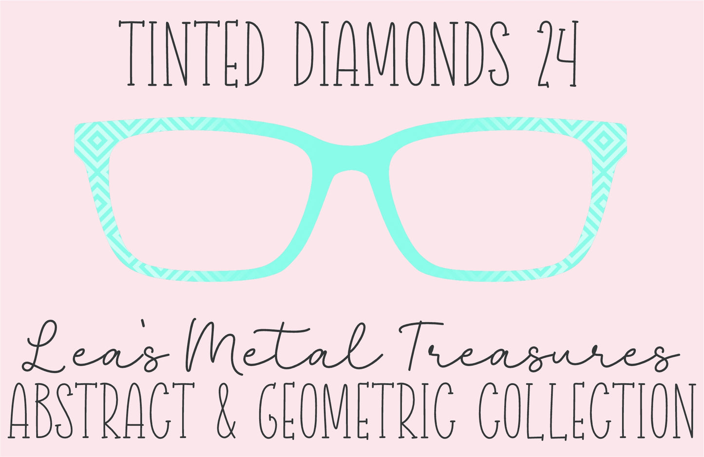 Tinted Diamonds Vertical Fade 24 Eyewear Frame Toppers COMES WITH MAGNETS
