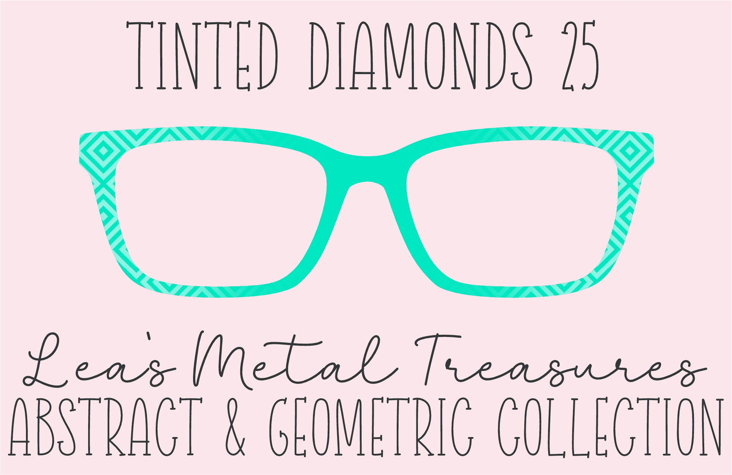Tinted Diamonds Vertical Fade 25 Eyewear Frame Toppers COMES WITH MAGNETS