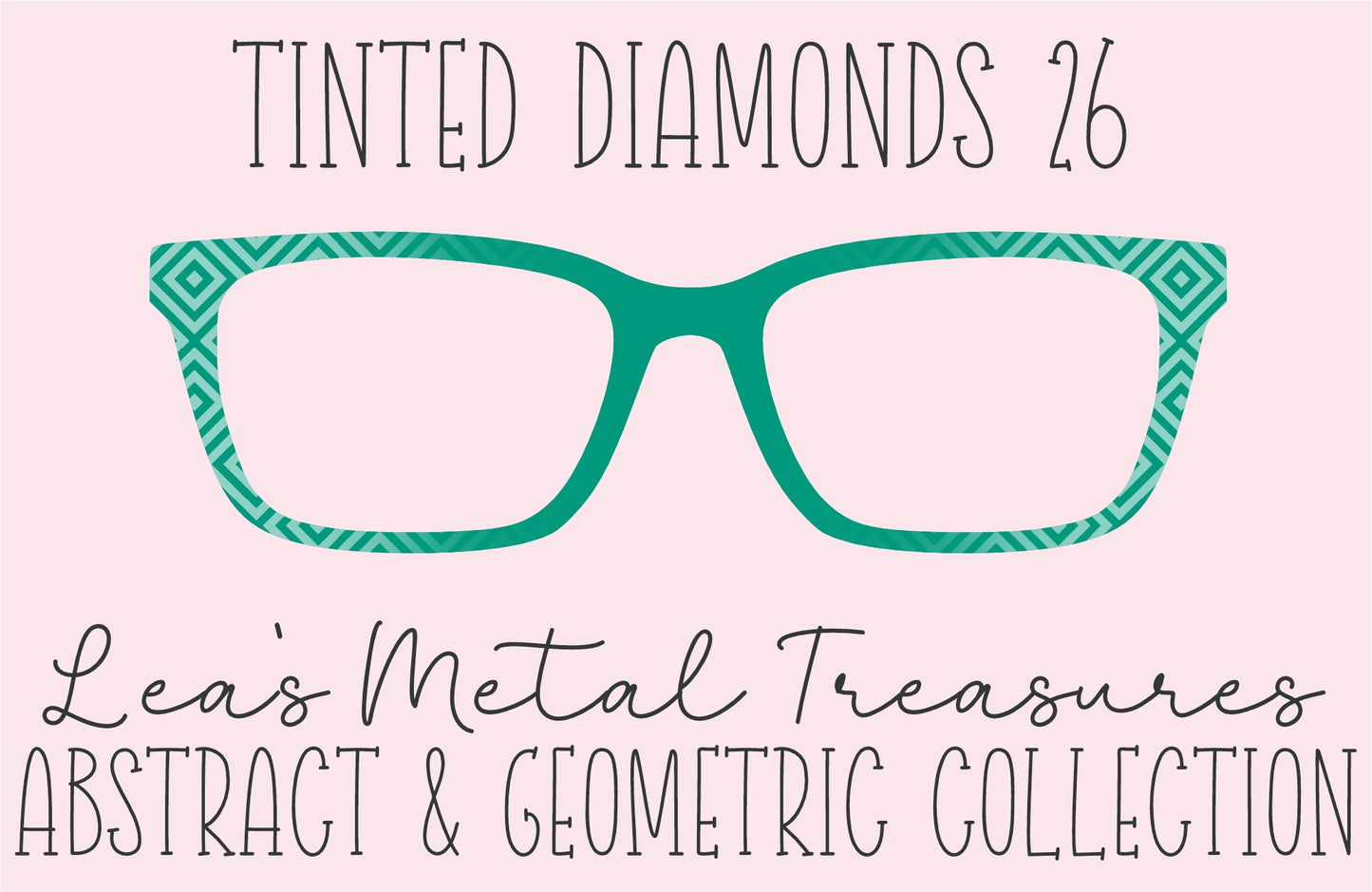 Tinted Diamonds Vertical Fade 26 Eyewear Frame Toppers COMES WITH MAGNETS