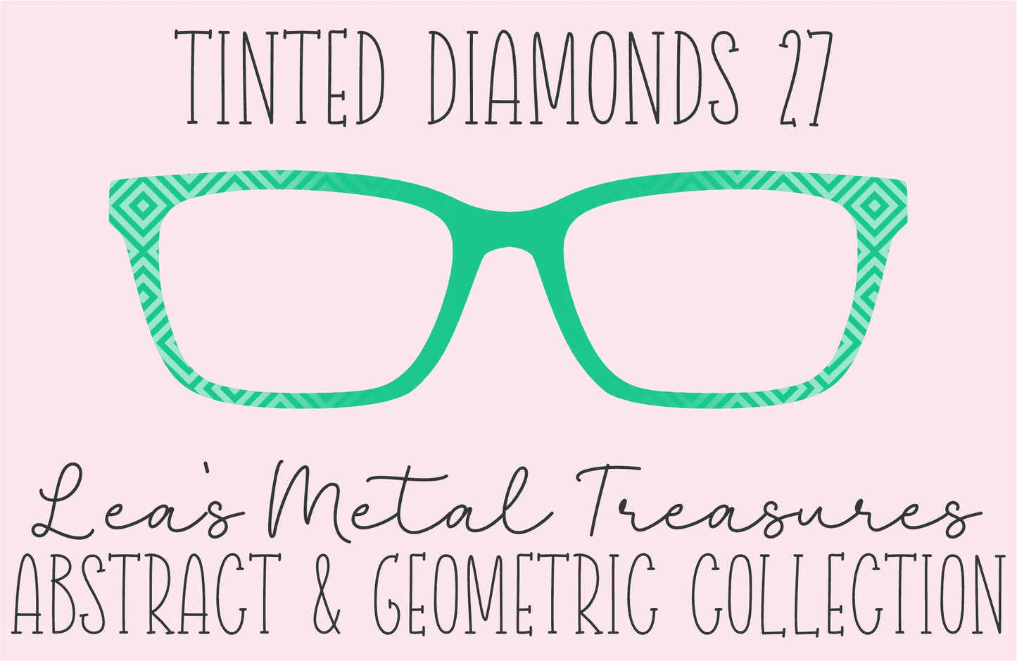 Tinted Diamonds Vertical Fade 27 Eyewear Frame Toppers COMES WITH MAGNETS
