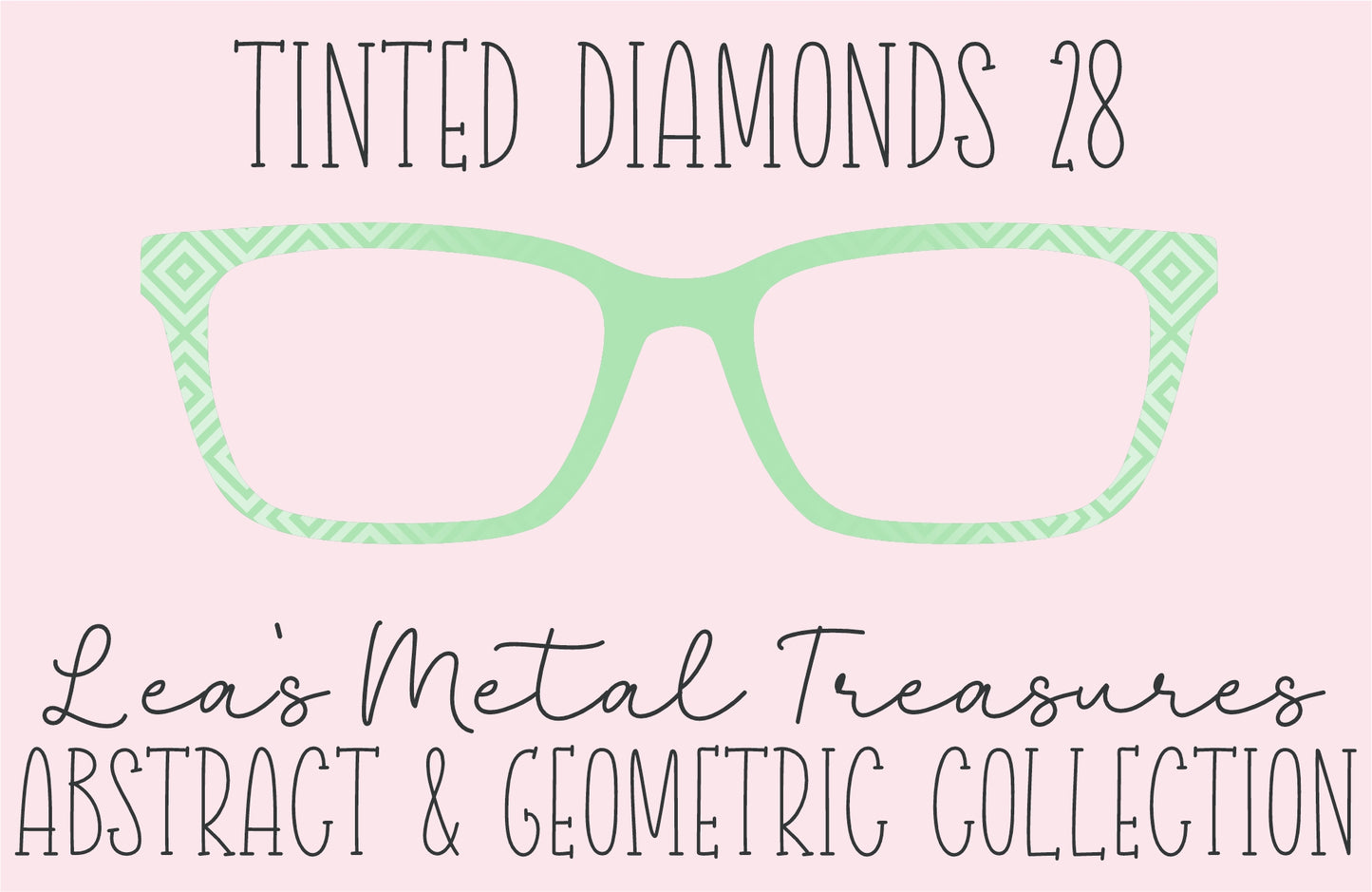 Tinted Diamonds Vertical Fade 28 Eyewear Frame Toppers COMES WITH MAGNETS