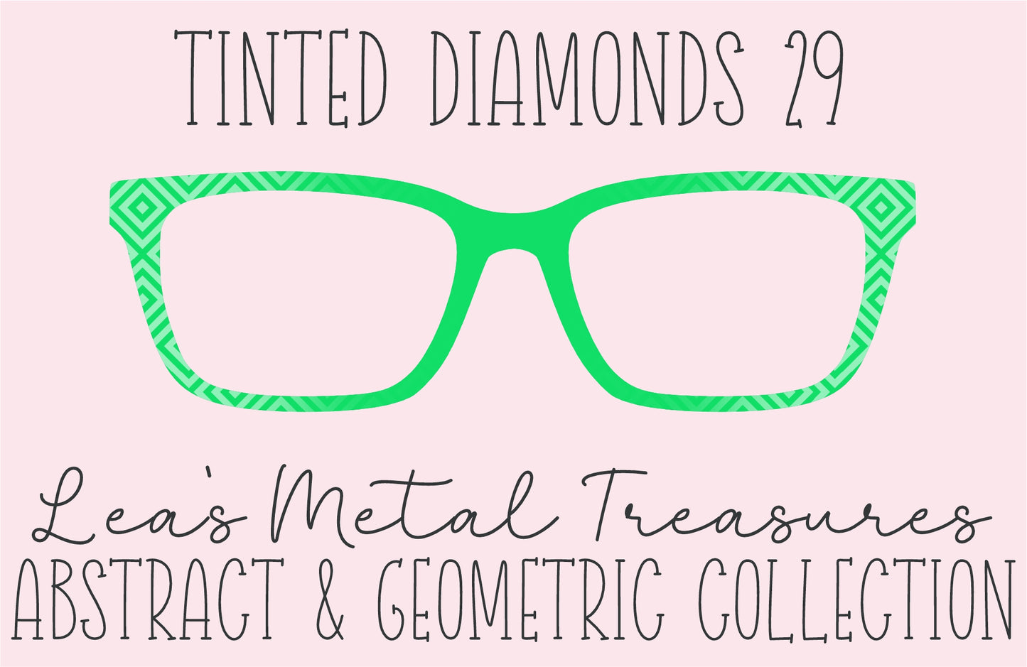 Tinted Diamonds Vertical Fade 29 Eyewear Frame Toppers COMES WITH MAGNETS