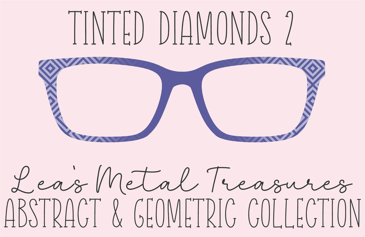 Tinted Diamonds Vertical Fade 2 Eyewear Frame Toppers COMES WITH MAGNETS