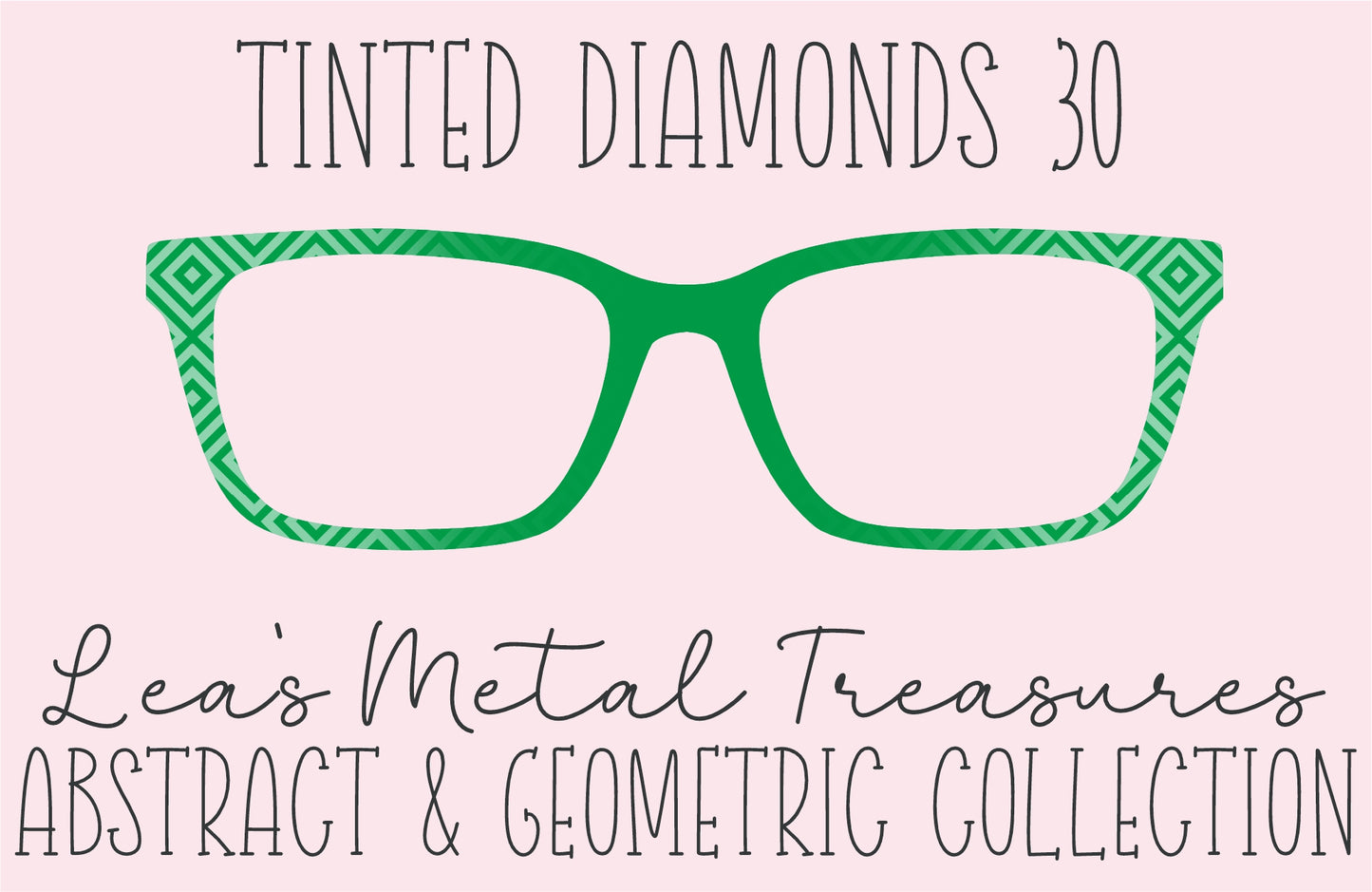 Tinted Diamonds Vertical Fade 30 Eyewear Frame Toppers COMES WITH MAGNETS