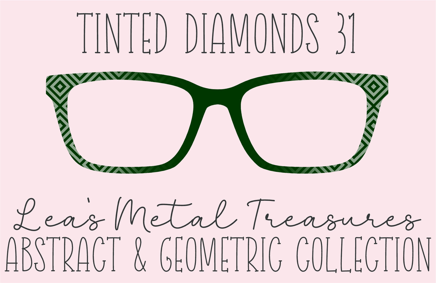 Tinted Diamonds Vertical Fade 31 Eyewear Frame Toppers COMES WITH MAGNETS