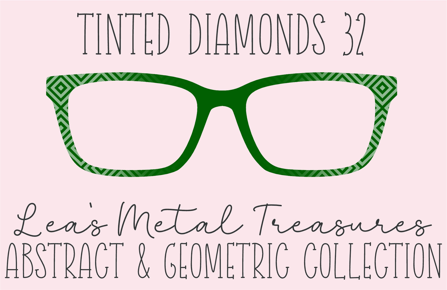 Tinted Diamonds Vertical Fade 32 Eyewear Frame Toppers COMES WITH MAGNETS