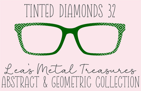 Tinted Diamonds Vertical Fade 32 Eyewear Frame Toppers COMES WITH MAGNETS