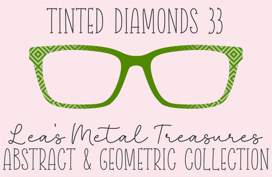 Tinted Diamonds Vertical Fade 33 Eyewear Frame Toppers COMES WITH MAGNETS