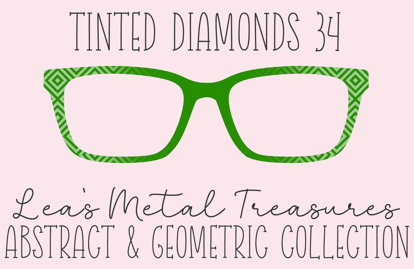 Tinted Diamonds Vertical Fade 34 Eyewear Frame Toppers COMES WITH MAGNETS