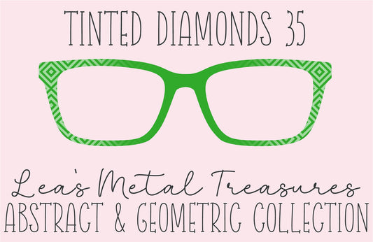 Tinted Diamonds Vertical Fade 35 Eyewear Frame Toppers COMES WITH MAGNETS