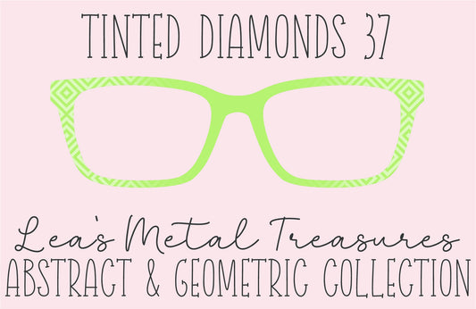 Tinted Diamonds Vertical Fade 37 Eyewear Frame Toppers COMES WITH MAGNETS