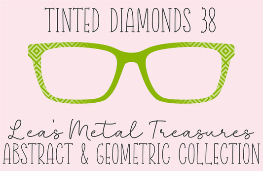 Tinted Diamonds Vertical Fade 38 Eyewear Frame Toppers COMES WITH MAGNETS