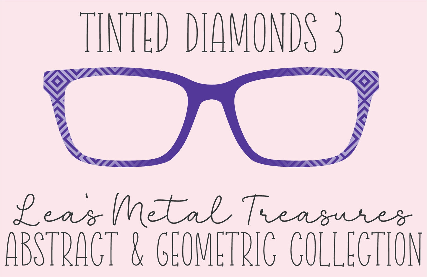 Tinted Diamonds Vertical Fade 3 Eyewear Frame Toppers COMES WITH MAGNETS