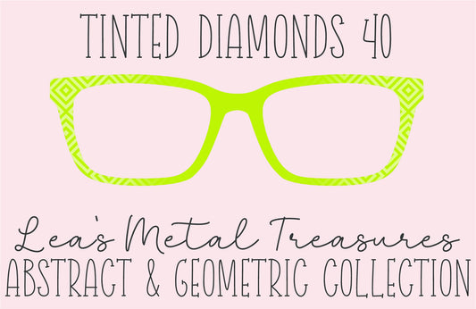 Tinted Diamonds Vertical Fade 40 Eyewear Frame Toppers COMES WITH MAGNETS
