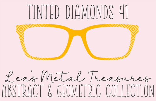 Tinted Diamonds Vertical Fade 41 Eyewear Frame Toppers COMES WITH MAGNETS